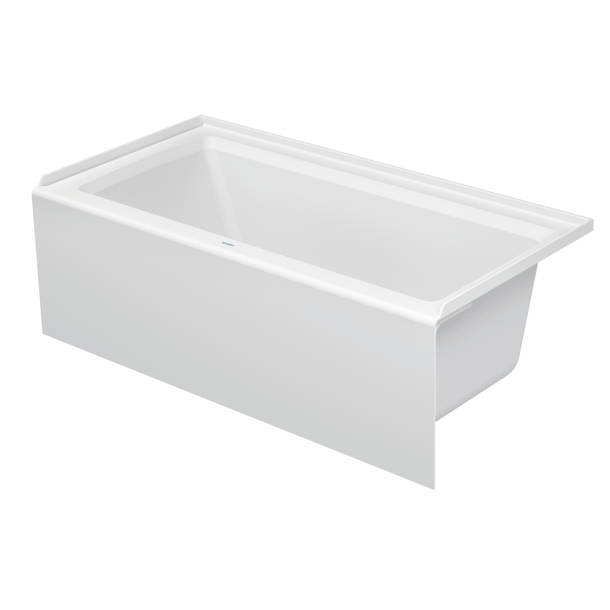 Duravit Architec 60" x 30" Alcove Soaking Acrylic Bathtub & Reviews